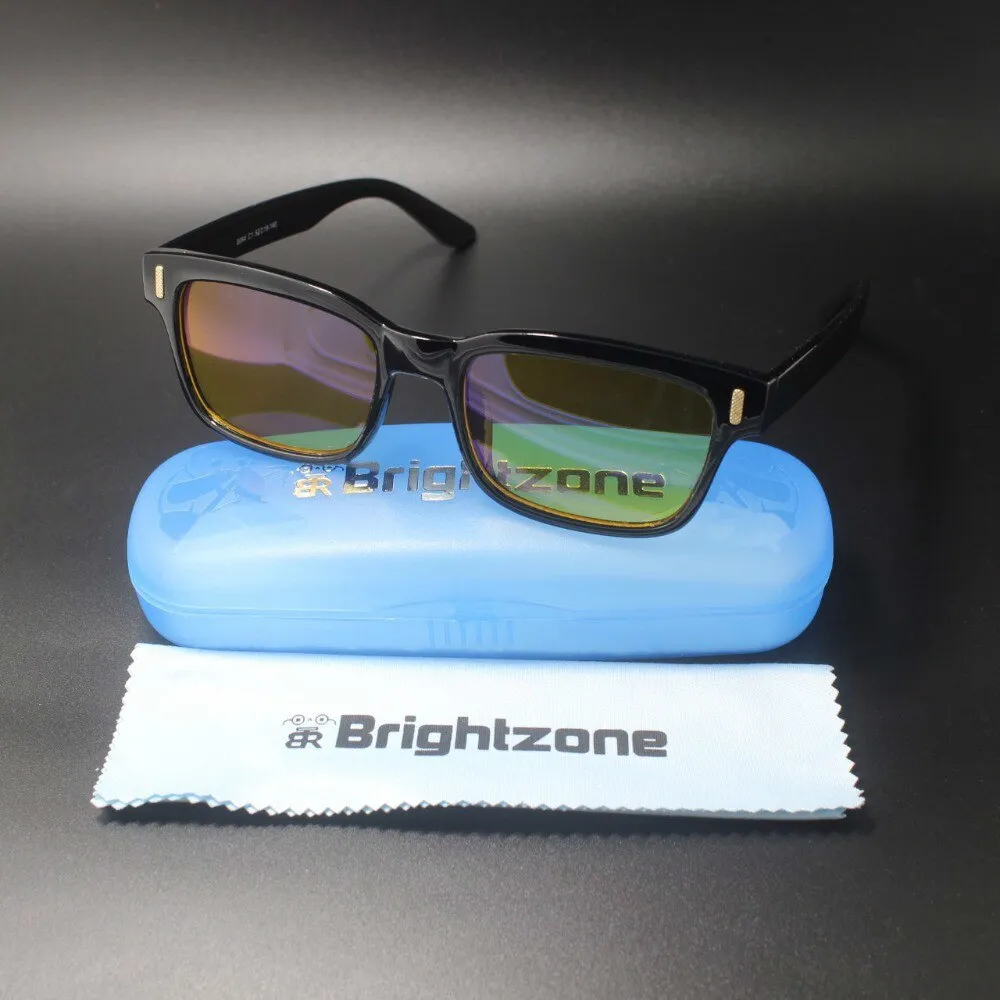 Brightzone Unisex Full Rim Square Tr 90 Gaming Eyeglasses 22h