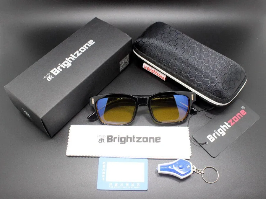 Brightzone Unisex Full Rim Square Tr 90 Gaming Eyeglasses 22h