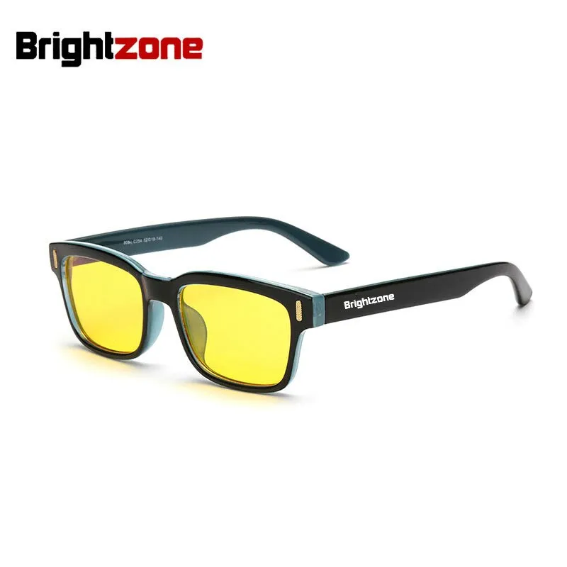 Brightzone Unisex Full Rim Square Tr 90 Gaming Eyeglasses 22h