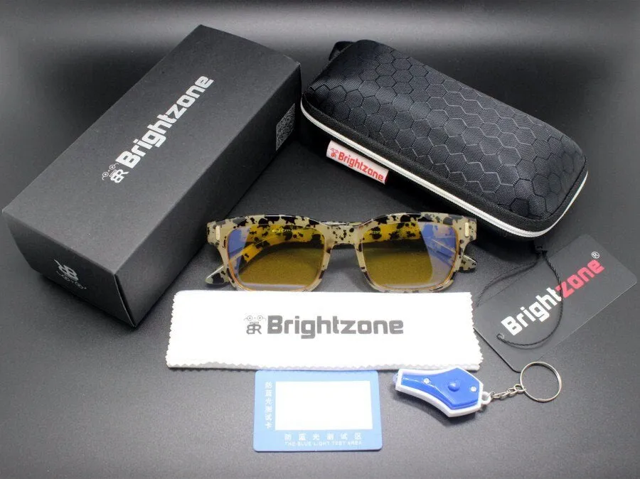 Brightzone Unisex Full Rim Square Tr 90 Gaming Eyeglasses 22h