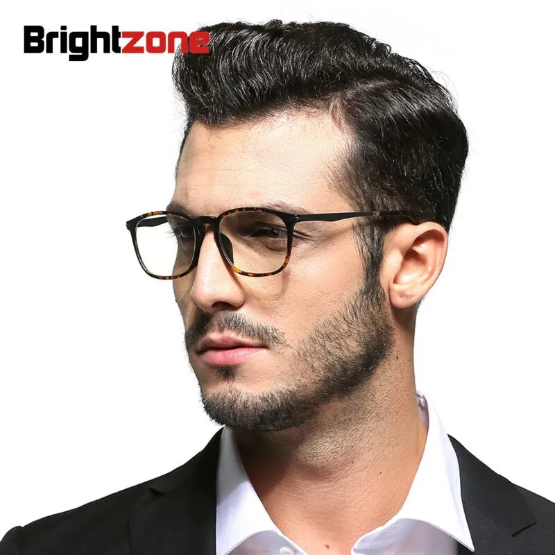 Brightzone Unisex Full Rim Square Tr 90 Reading Glasses 4258