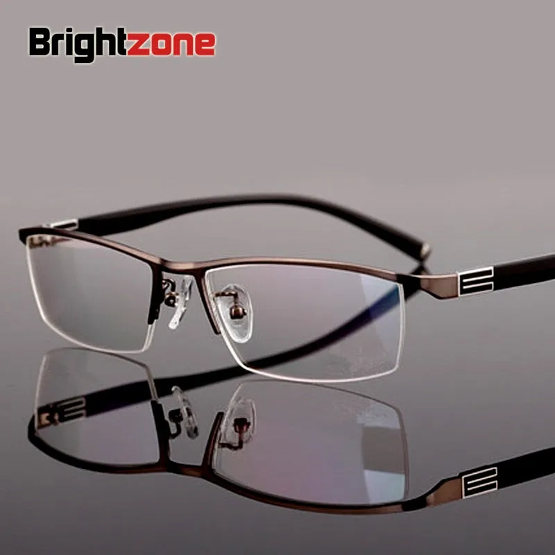 Brightzone Unisex Semi Rim Alloy Reading Glasses 5514