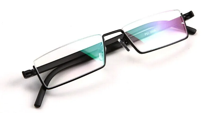 Brightzone Unisex Semi Rim Square Alloy Tr 90 Reading Glasses 1005