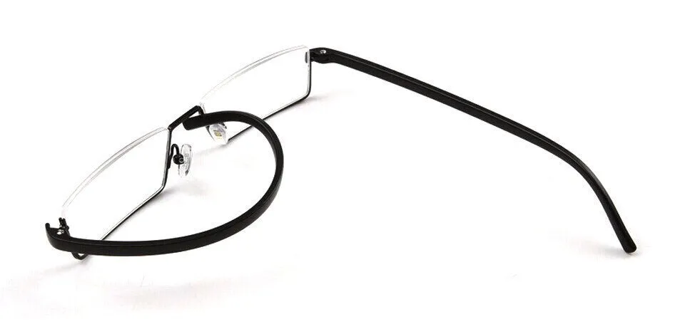 Brightzone Unisex Semi Rim Square Alloy Tr 90 Reading Glasses 1005