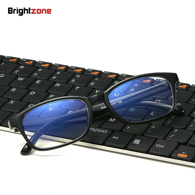 Brightzone Unisex Semi Rim Square Tr 90 Titanium Gaming Eyeglasses 5020