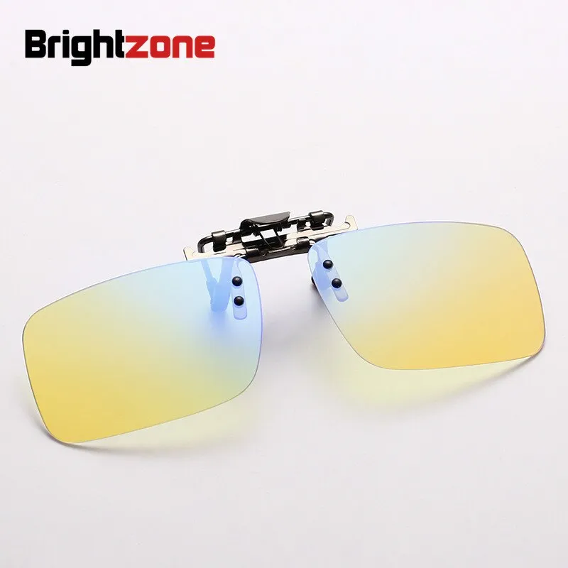 Brightzone Unisex Square Clip On Sunglasses Uv400  Hmc