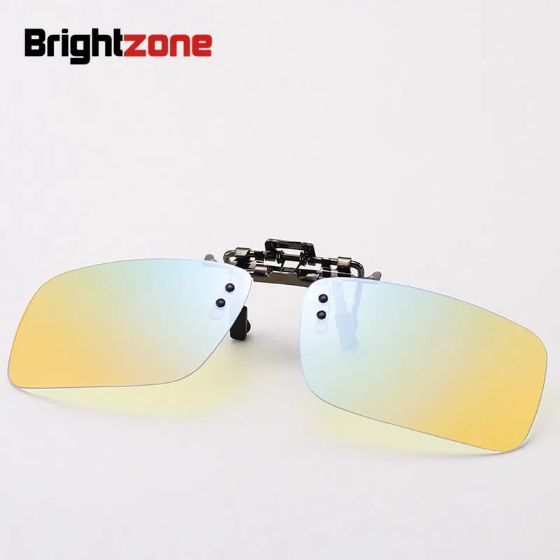 Brightzone Unisex Square Clip On Sunglasses Uv400  Hmc