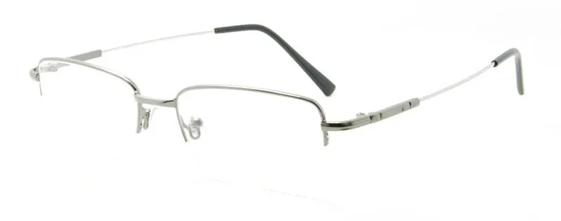 Brightzone Unisex Square Eyeglasses Semi Rim Alloy B8519