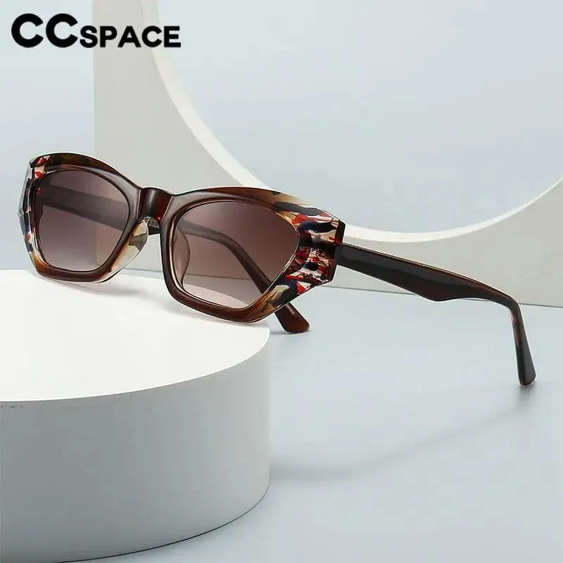 CCspace Unisex Full Rim Cat Eye Tr 90 Titanium Eyeglasses 56842