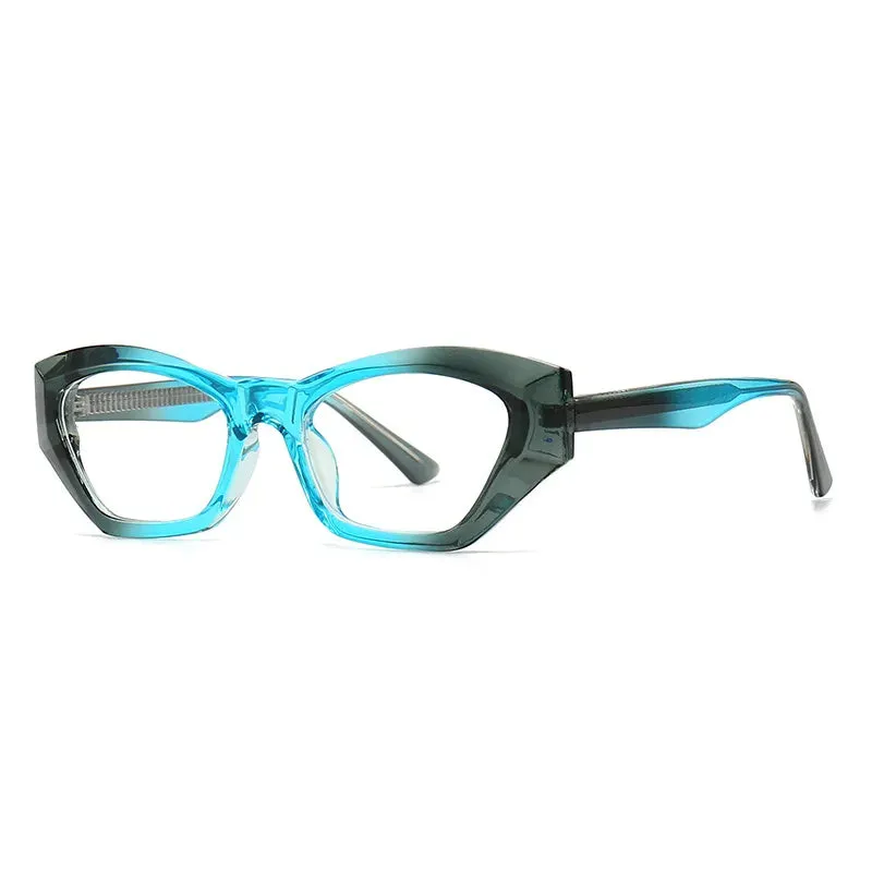 CCspace Unisex Full Rim Cat Eye Tr 90 Titanium Eyeglasses 56842