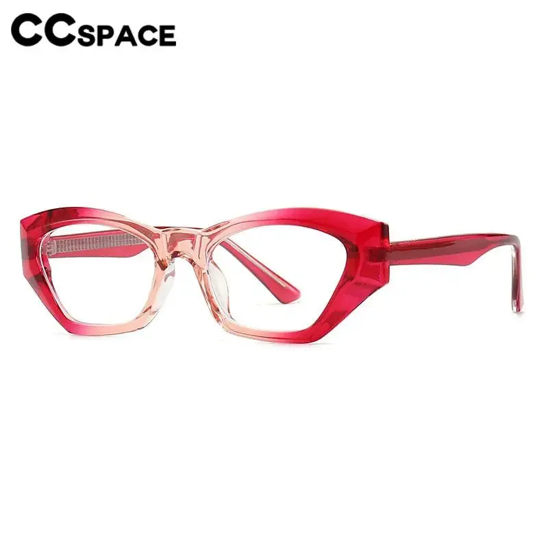 CCspace Unisex Full Rim Cat Eye Tr 90 Titanium Eyeglasses 56842