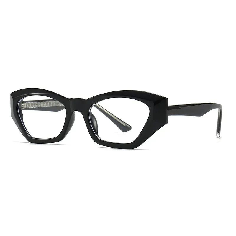 CCspace Unisex Full Rim Cat Eye Tr 90 Titanium Eyeglasses 56842