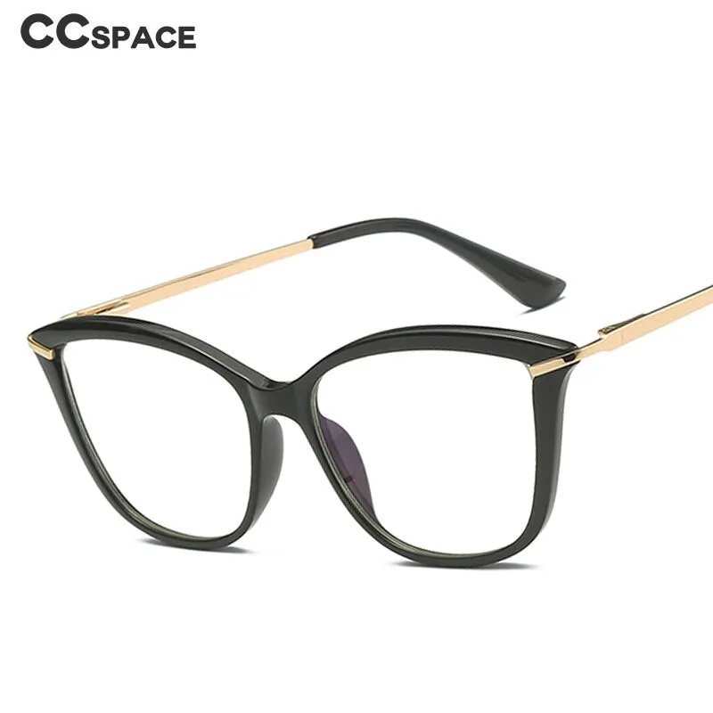 CCspace Unisex Full Rim Cat Eye Tr 90 Titanium Frame Eyeglasses 46911