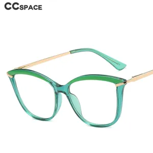 CCspace Unisex Full Rim Cat Eye Tr 90 Titanium Frame Eyeglasses 46911