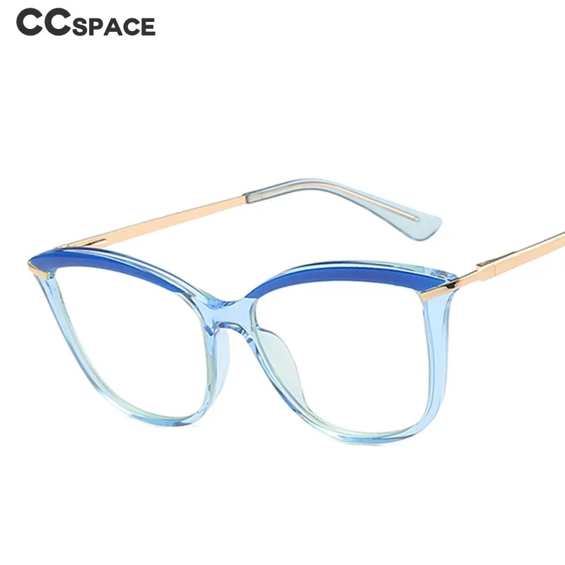 CCspace Unisex Full Rim Cat Eye Tr 90 Titanium Frame Eyeglasses 46911