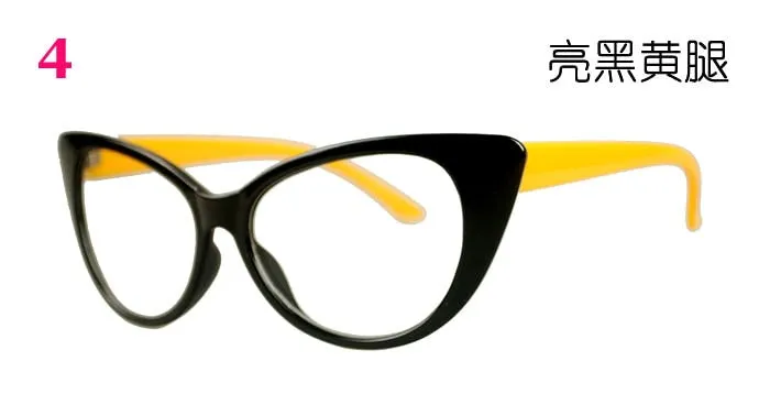 CCspace Unisex Full Rim Cat Eye Tr 90 Titanium Frame Eyeglasses 49197