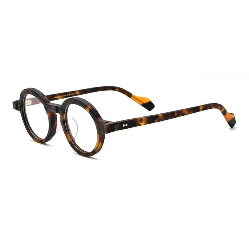 CCspace Unisex Full Rim Irregular Round Acetate Eyeglasses 54704