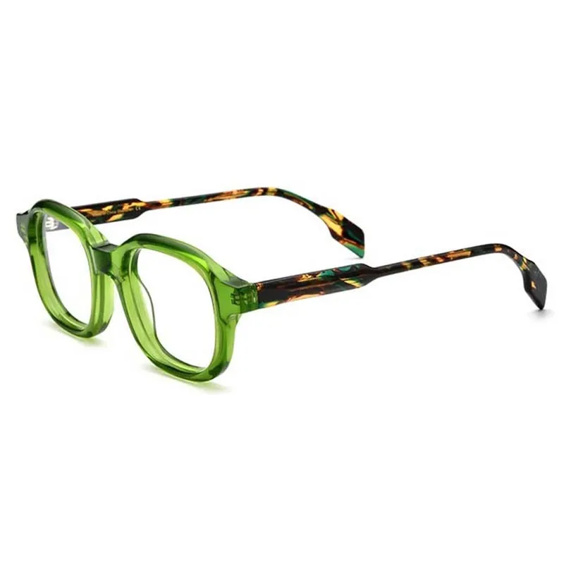 CCspace Unisex Full Rim Irregular Square Acetate Eyeglasses 54703