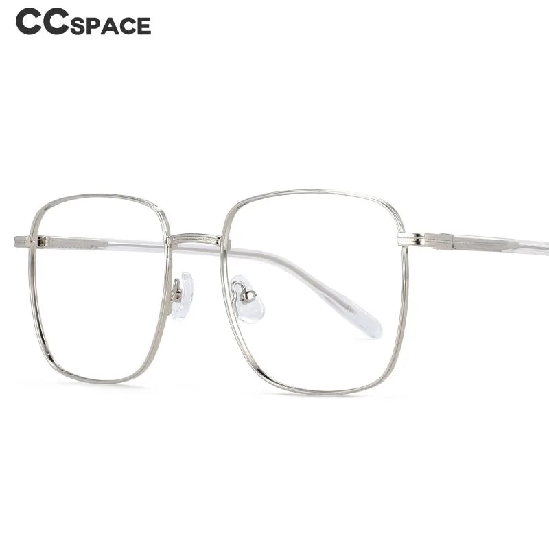 CCspace Unisex Full Rim Oversized Square Alloy Frame Eyeglasses 54312