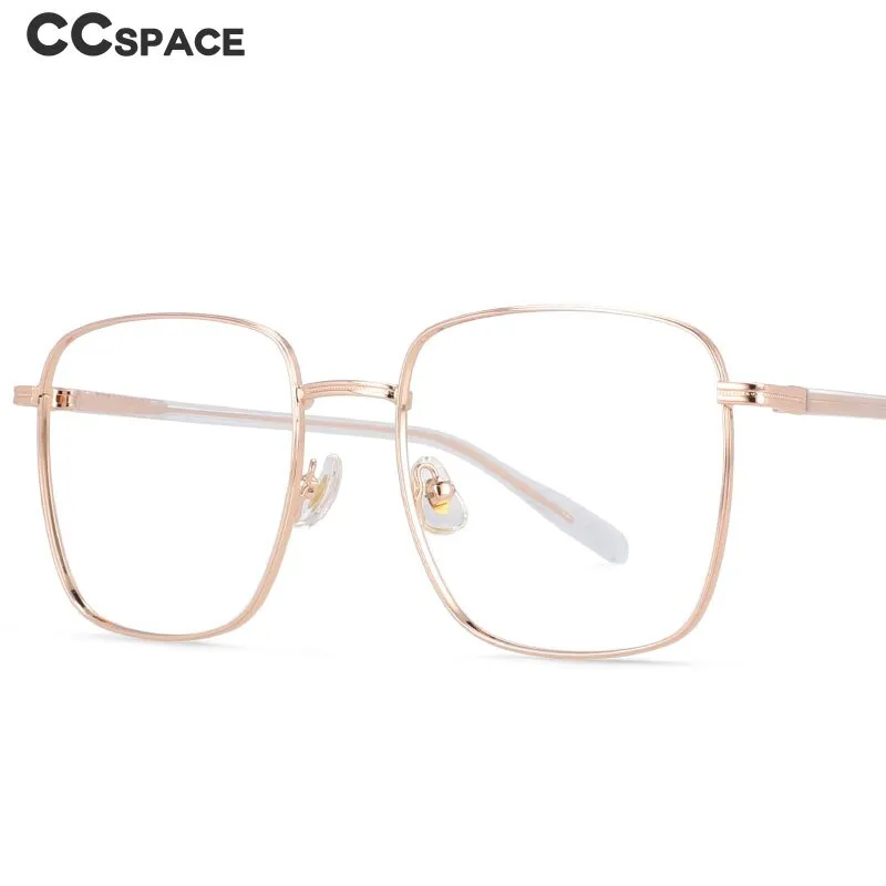 CCspace Unisex Full Rim Oversized Square Alloy Frame Eyeglasses 54312