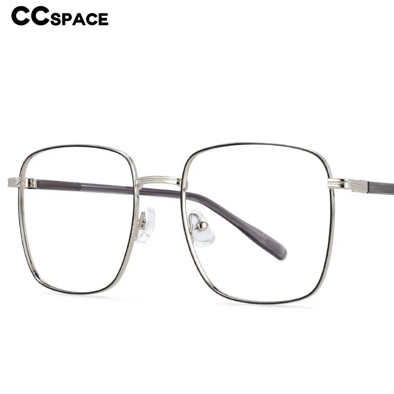 CCspace Unisex Full Rim Oversized Square Alloy Frame Eyeglasses 54312