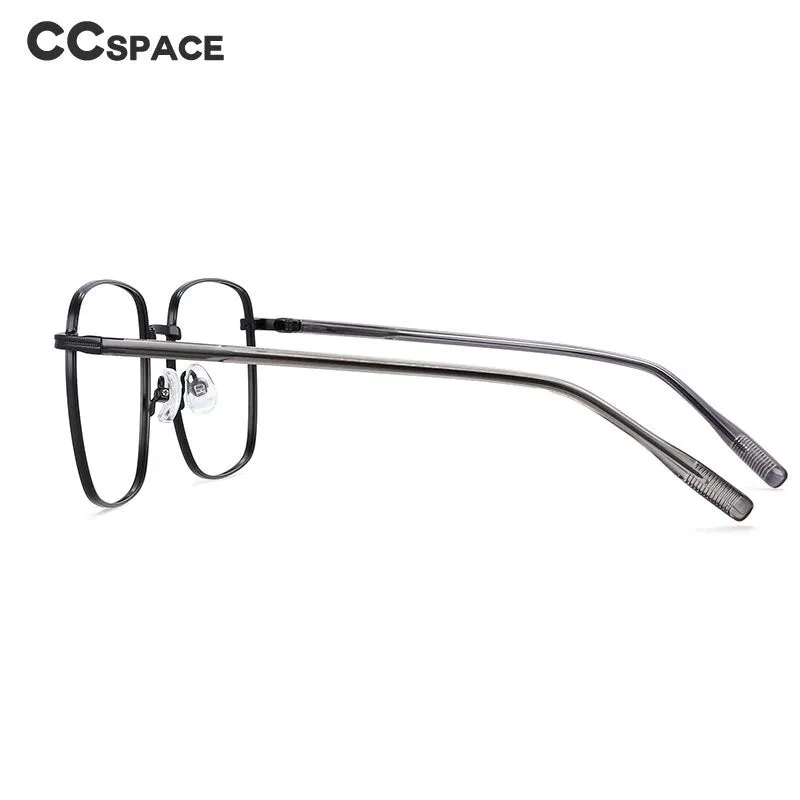 CCspace Unisex Full Rim Oversized Square Alloy Frame Eyeglasses 54312