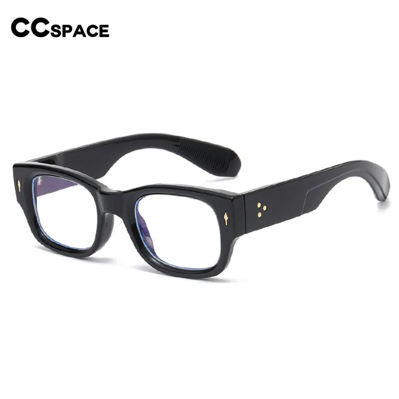 CCspace Unisex Full Rim Rectangle Acetate Eyeglasses 55548