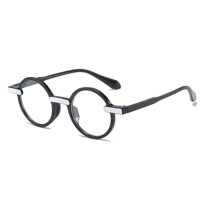 CCspace Unisex Full Rim Round Acetate Eyeglasses 55081