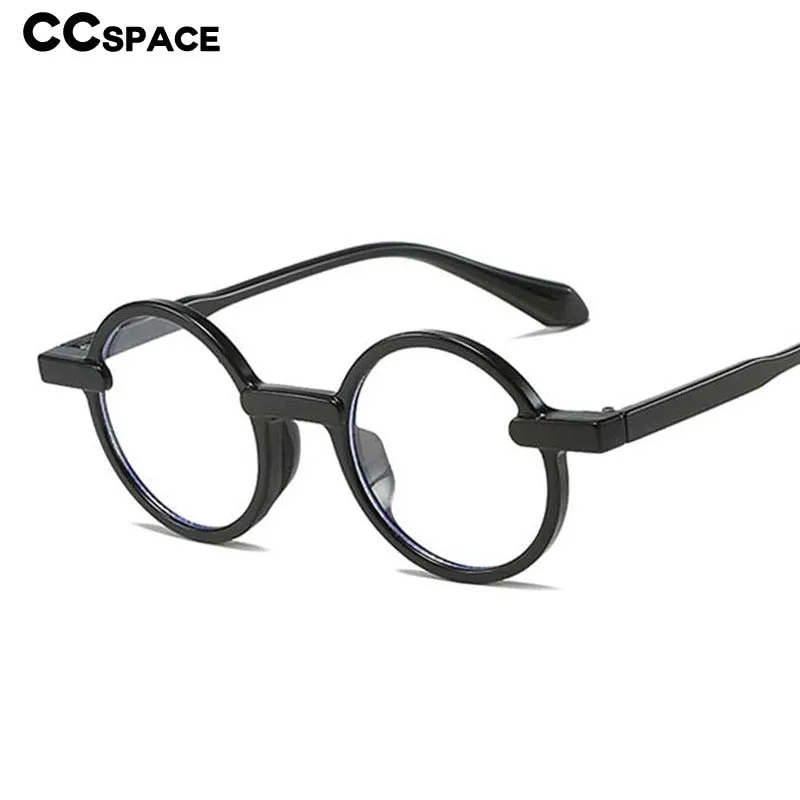 CCspace Unisex Full Rim Round Acetate Eyeglasses 55081