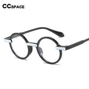 CCspace Unisex Full Rim Round Acetate Eyeglasses 55081