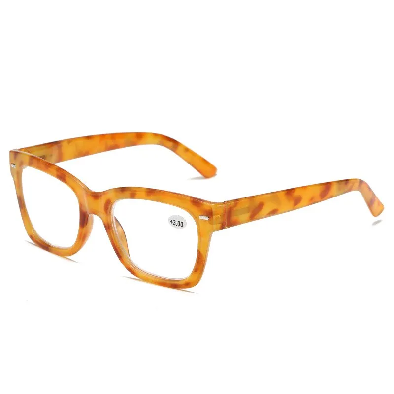 CCspace Unisex Full Rim Square Acetate Reading Glasses 55810