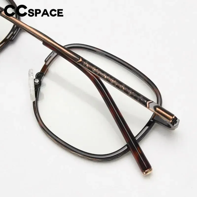 CCspace Unisex Full Rim Square Alloy Eyeglasses 56833