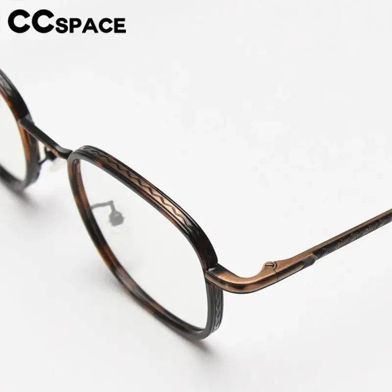 CCspace Unisex Full Rim Square Alloy Eyeglasses 56833