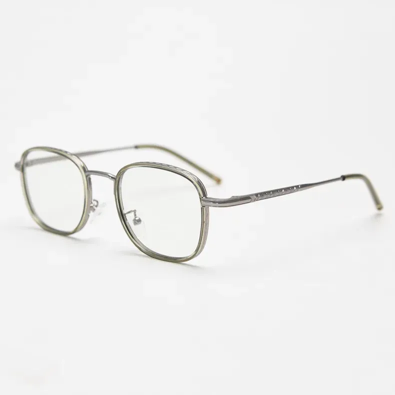 CCspace Unisex Full Rim Square Alloy Eyeglasses 56833