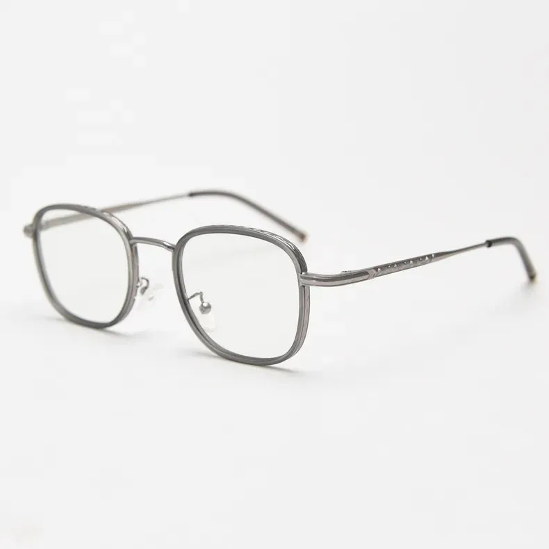 CCspace Unisex Full Rim Square Alloy Eyeglasses 56833