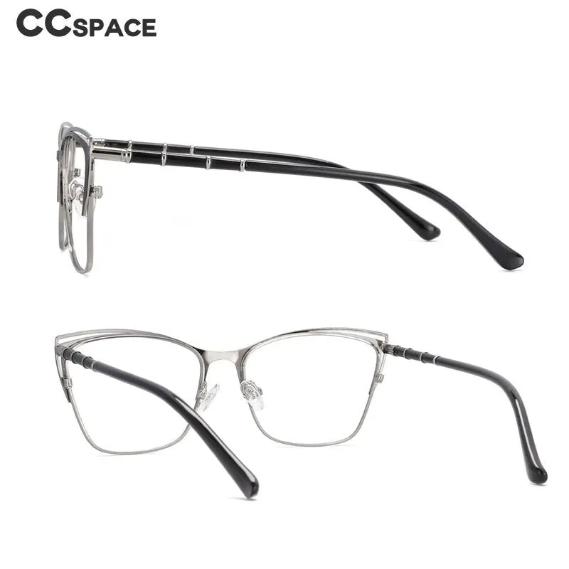 CCspace Unisex Full Rim Square Alloy Frame Eyeglasses 53869