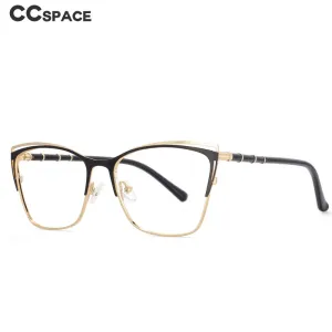 CCspace Unisex Full Rim Square Alloy Frame Eyeglasses 53869