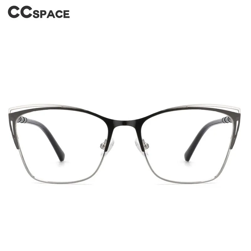 CCspace Unisex Full Rim Square Alloy Frame Eyeglasses 53869