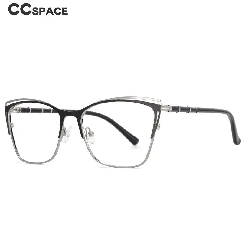 CCspace Unisex Full Rim Square Alloy Frame Eyeglasses 53869