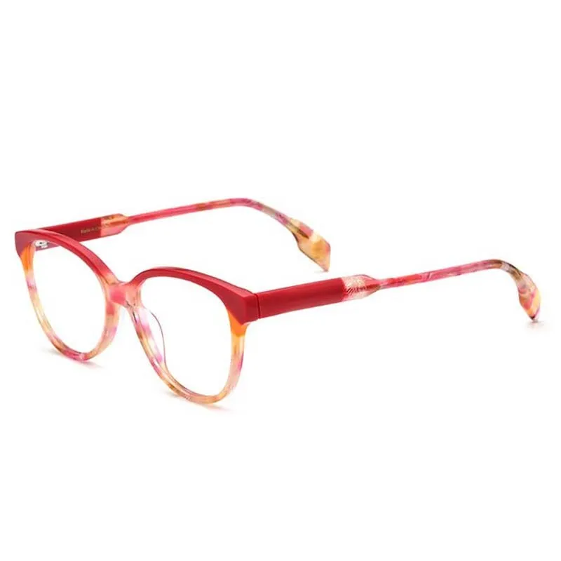 CCspace Unisex Full Rim Square Cat Eye Acetate Eyeglasses 53152