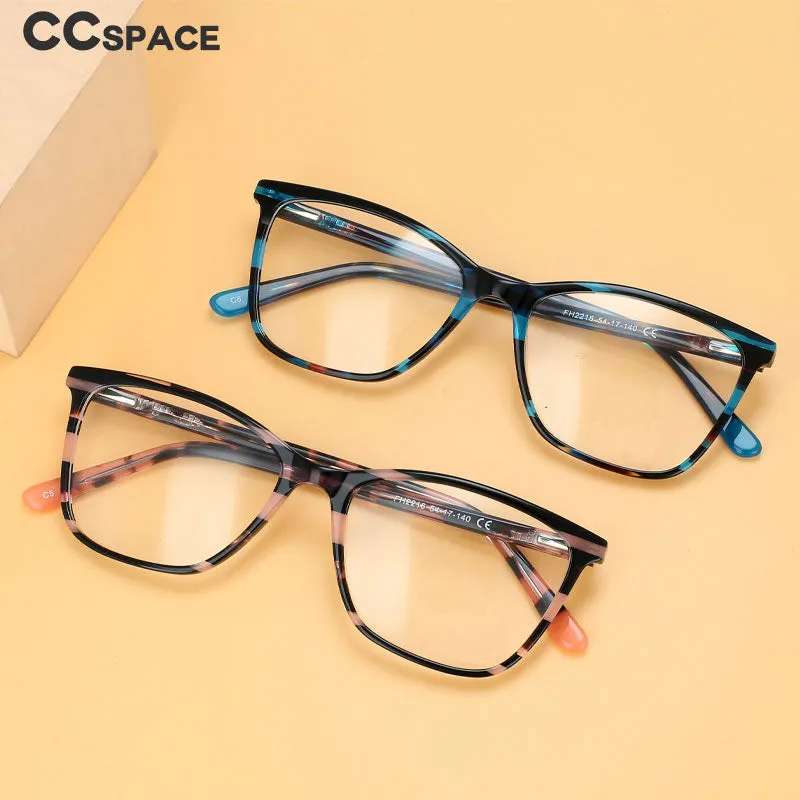 CCspace Unisex Full Rim Square Cat Eye Acetate Eyeglasses 55567