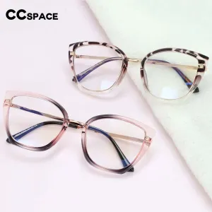 CCspace Unisex Full Rim Square Cat Eye Tr 90 Titanium Frame Eyeglasses 54238