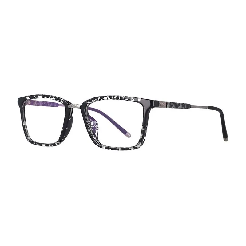 CCspace Unisex Full Rim Square Resin Frame Eyeglasses 53204