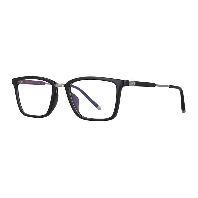 CCspace Unisex Full Rim Square Resin Frame Eyeglasses 53204