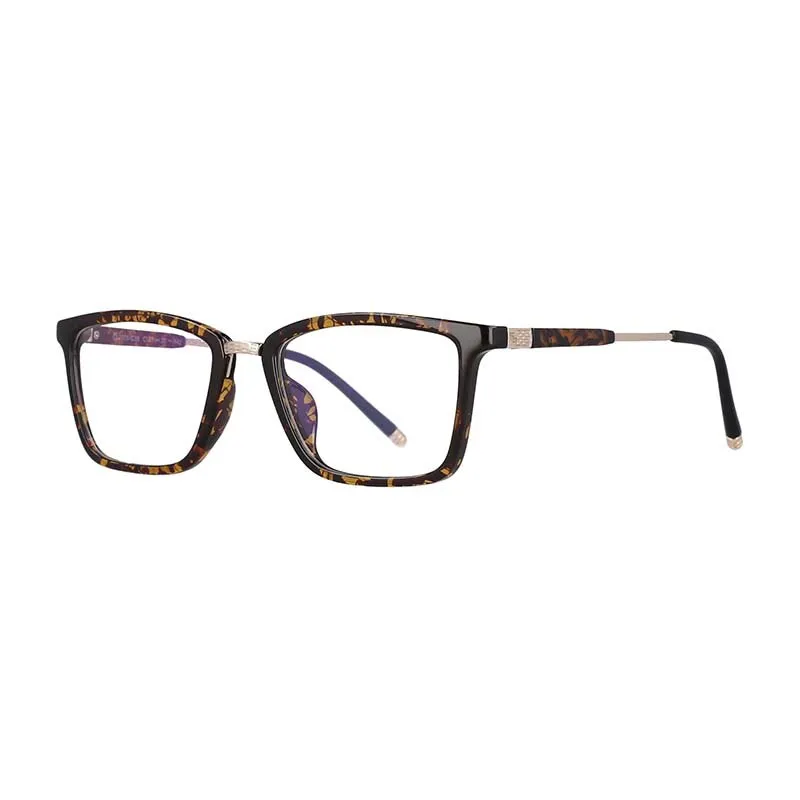 CCspace Unisex Full Rim Square Resin Frame Eyeglasses 53204