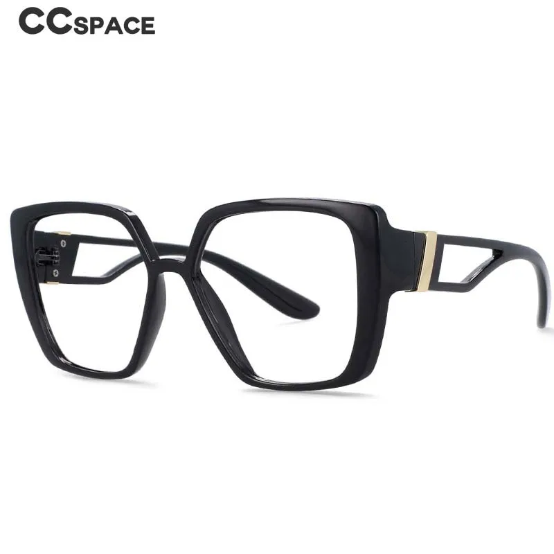 CCspace Unisex Full Rim Square Resin Frame Eyeglasses 54036