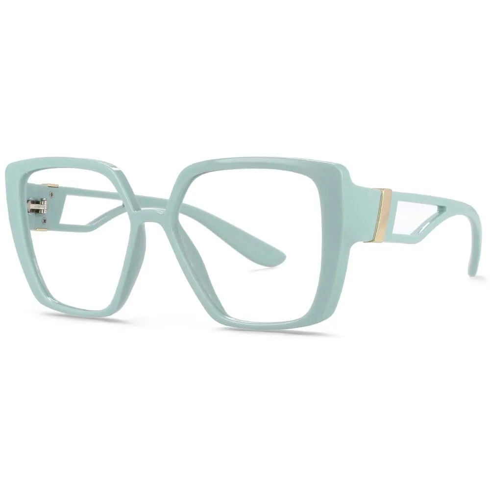 CCspace Unisex Full Rim Square Resin Frame Eyeglasses 54036