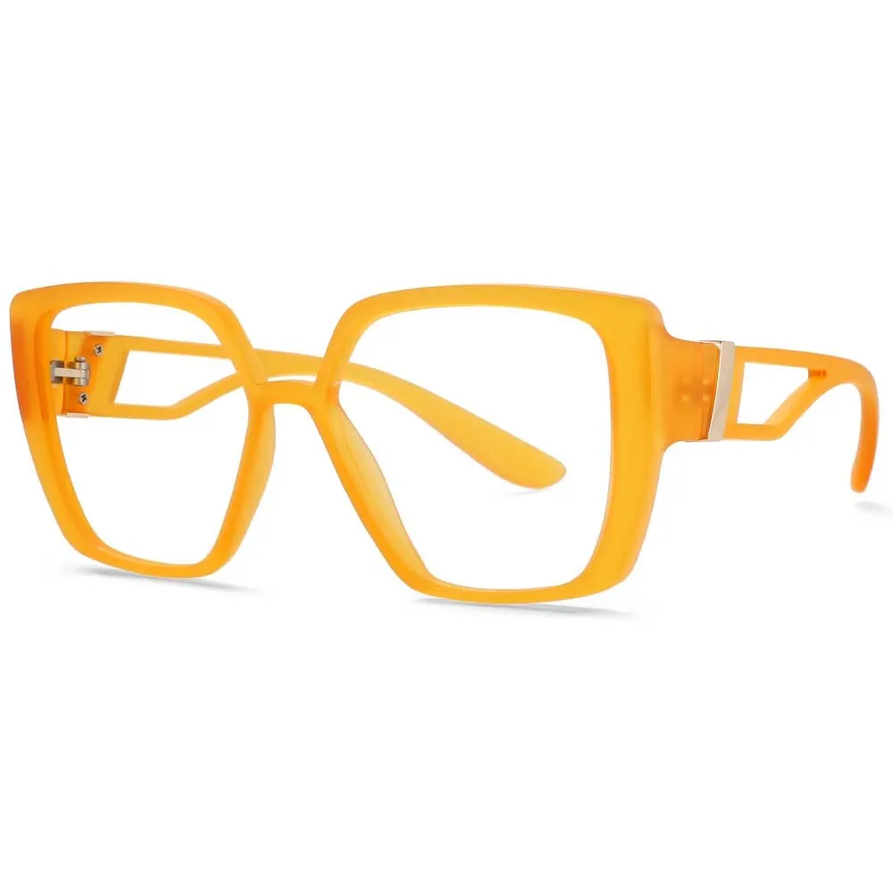 CCspace Unisex Full Rim Square Resin Frame Eyeglasses 54036