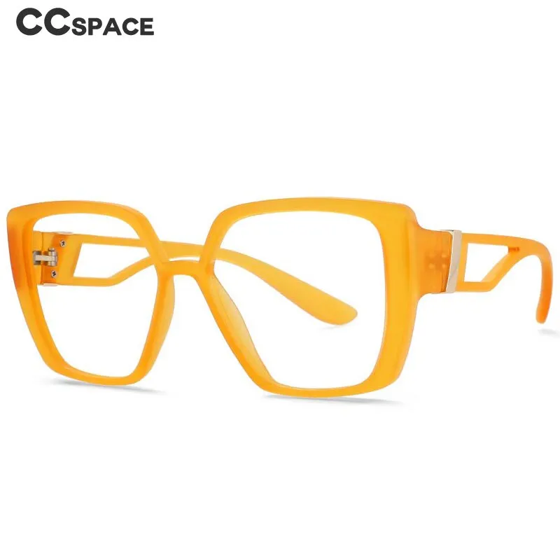 CCspace Unisex Full Rim Square Resin Frame Eyeglasses 54036