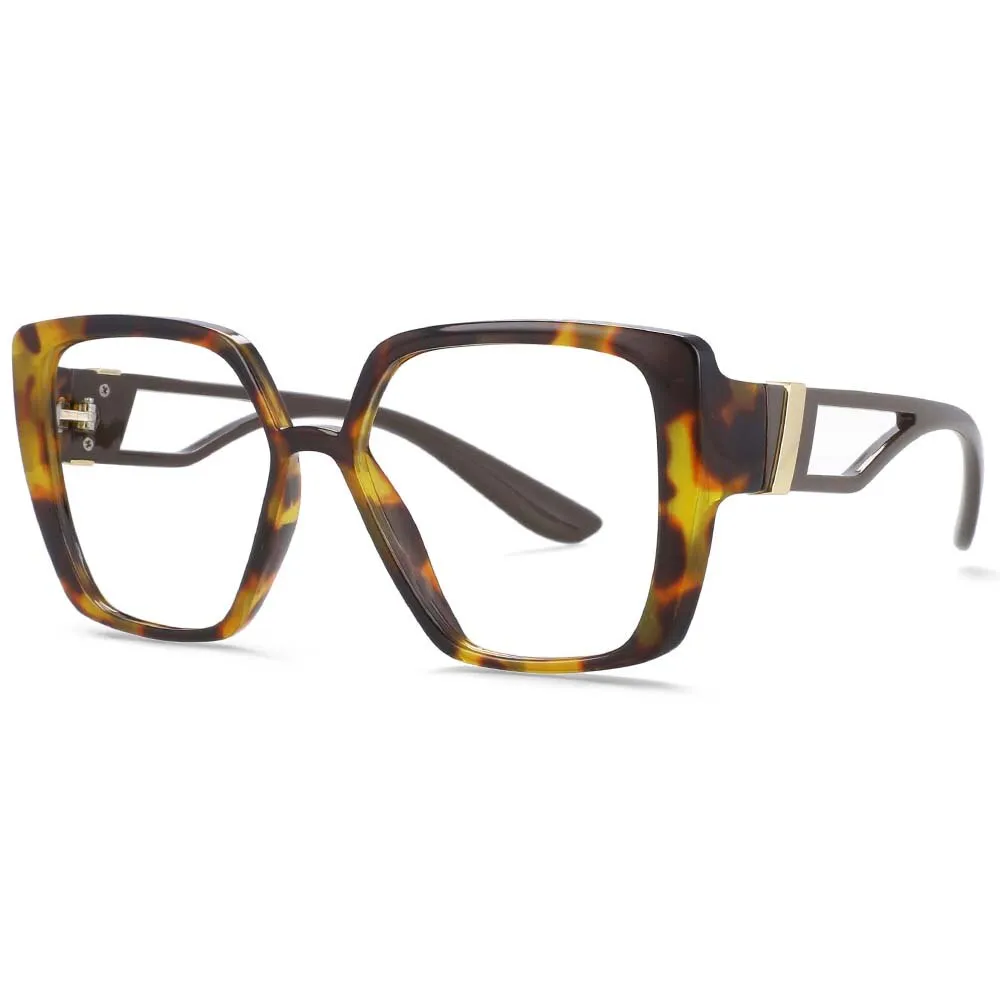 CCspace Unisex Full Rim Square Resin Frame Eyeglasses 54036